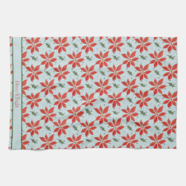 Paño De Cocina Cocina con motivos de vacaciones de Poinsetta bril