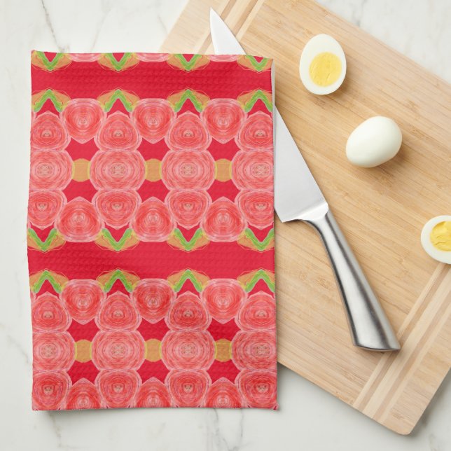 Paño De Cocina Cocina de estilo rojo (Doblado Cuarto)