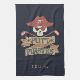 Paño De Cocina Cocina De Hobby Personalizada De Putt Pirates Golf