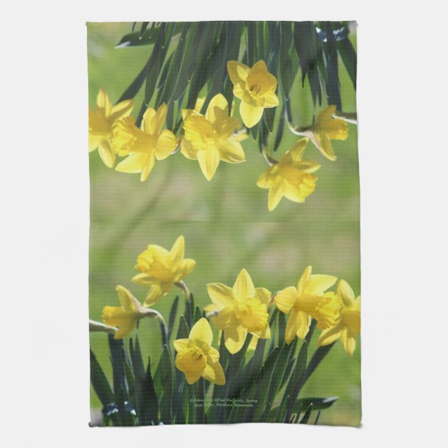 Paño De Cocina Cocina de oro de rey Alfred Daffodils (Vertical)