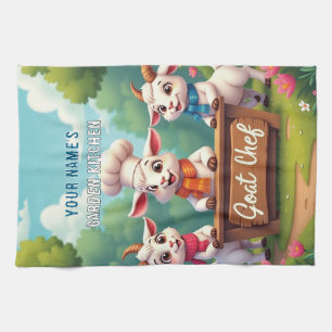 Paño De Cocina Cocina de Personalizado Cute Goat