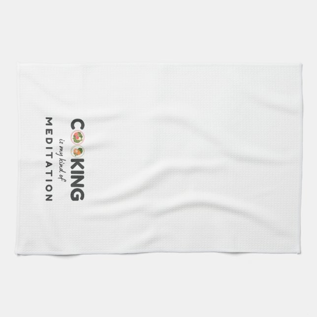 Paño De Cocina Cocina es mi forma de meditación - Cocina divertid (Horizontal)