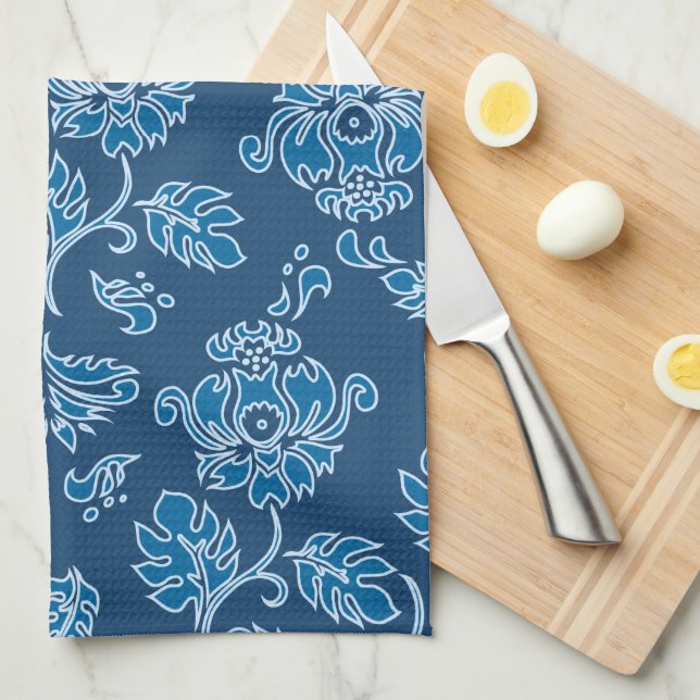 Paño De Cocina Cocina floral tropical Kamaole Hawaii (Doblado Cuarto)