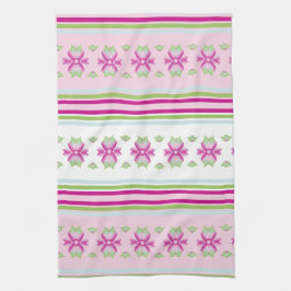 Paño De Cocina Cocina florida rosa azul y verde