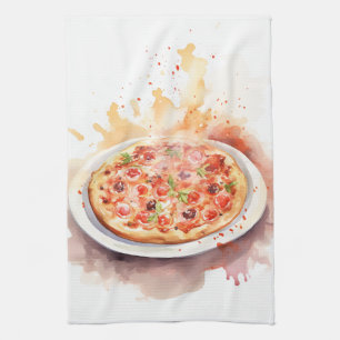 Paño De Cocina Cocina Italiana: Pizza italiana artística