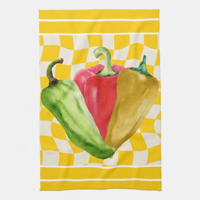 Paño De Cocina Cocina mediterránea de mezcla y partido (Vertical)