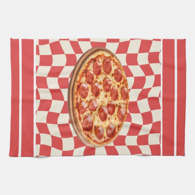 Paño De Cocina Cocina mediterránea de mezcla y partido (Horizontal)