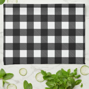 Paño De Cocina Cocina personalizada en blanco y negro con manchas