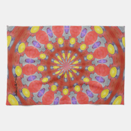 Paño De Cocina Cocina púrpura Towe del modelo del extracto del