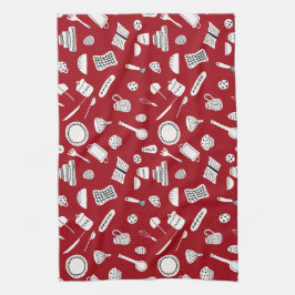 Paño De Cocina Cocina roja retro