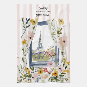 Paño De Cocina Cocinar con vistas a la Torre Eiffel