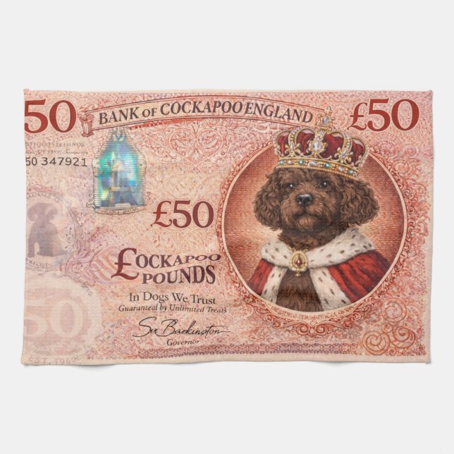 Paño De Cocina Cockapoo Funny Dog Lover Gift  (Horizontal)