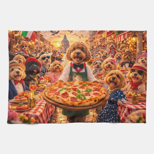 Paño De Cocina Cockapoo Lujo Italiano (Horizontal)