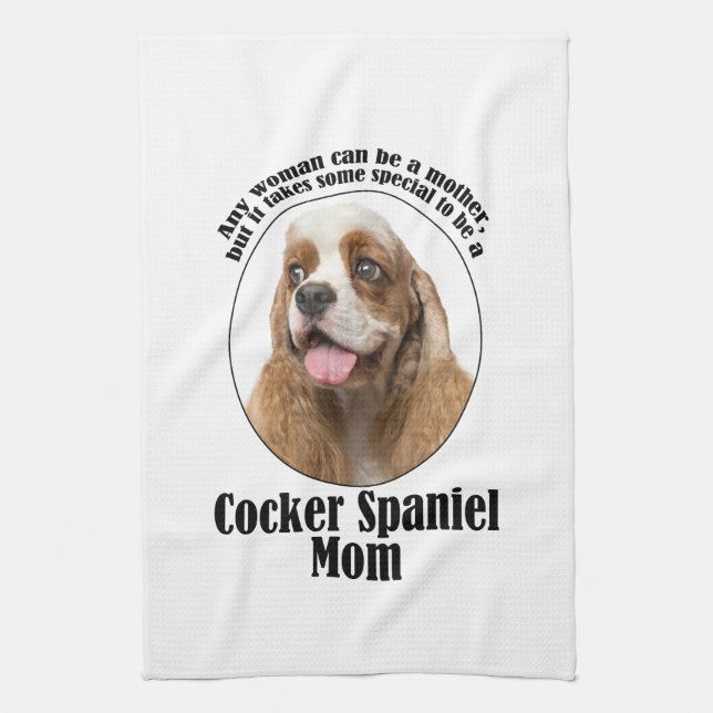 Paño De Cocina Cocker Spaniel Mom (Vertical)