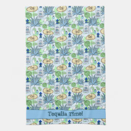 Paño De Cocina Cocktails de la hora del Tequila Agave Plants y So
