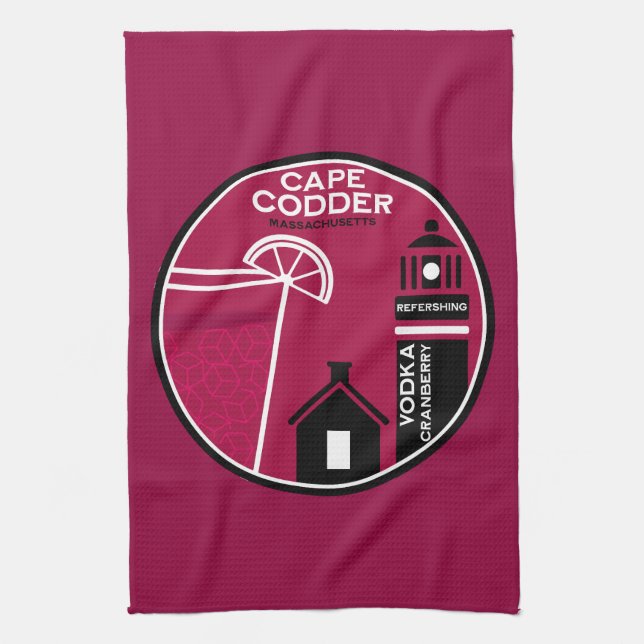 Paño De Cocina Cóctel Cape Codder (Vertical)