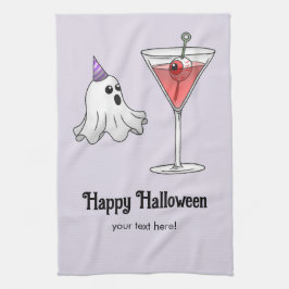 Paño De Cocina Cóctel Fiesta fantasma y escalofriante