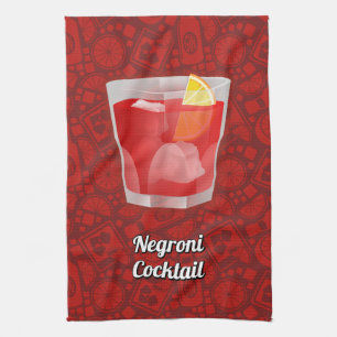 Paño De Cocina Cóctel Negroni