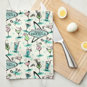 Paño De Cocina Cócteles atómicos retro