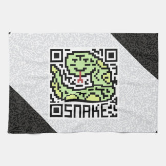 Paño De Cocina Código de QR la serpiente
