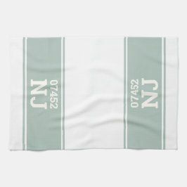 Paño De Cocina Código postal del personalizado y regalo de cambio