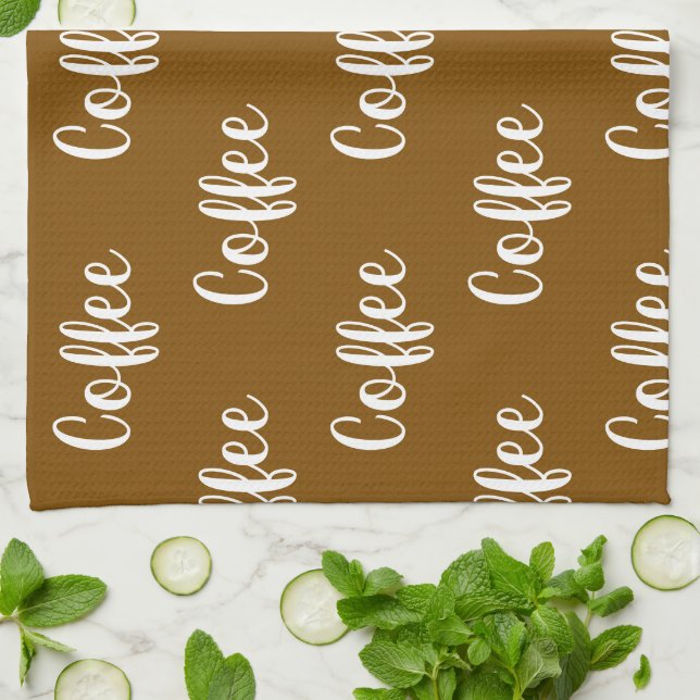 Paño De Cocina coffe cafe texto (Doblado)