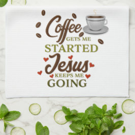 Paño De Cocina Coffee Diciendo Graciosamente