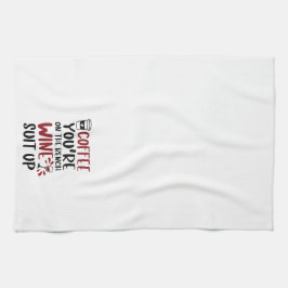 Paño De Cocina Coffee gracioso que estés en el traje de vino del