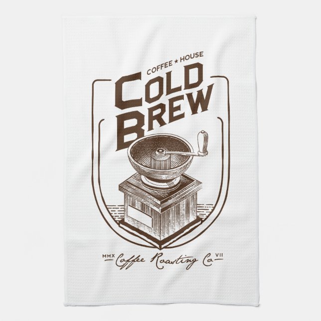 Paño De Cocina Coffee House Cold Brew Coffee Roasting Company (Vertical)