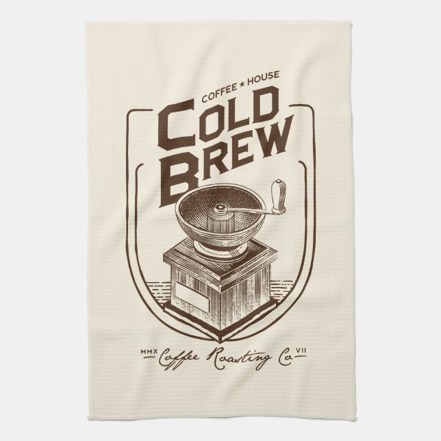 Paño De Cocina Coffee House Cold Brew Coffee Roasting Company (Vertical)