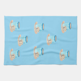 Paño De Cocina Coffee Time Friends Blue Edition