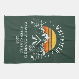 Paño De Cocina Coincidencia de camping de vacaciones en familia d