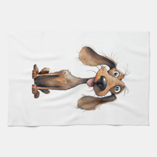 Paño De Cocina Colección de arte de raza de perro de dibujos anim
