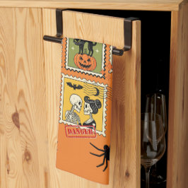Paño De Cocina Colección de estampado de halloween vintage