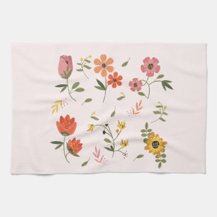 Paño De Cocina colección de flores