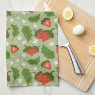 Paño De Cocina Colección de patrones de cesta de frutas - fresas