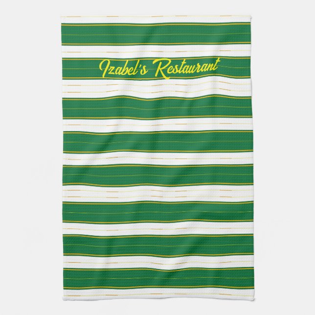 Paño De Cocina Colección de textura de oro verde de lujo (Vertical)