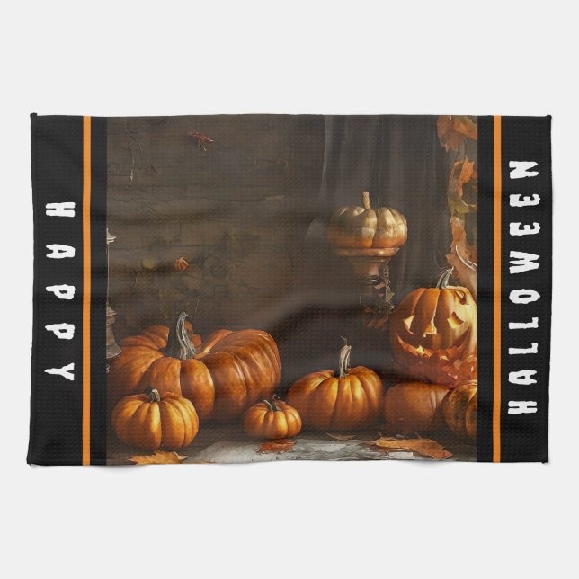 Paño De Cocina Colección Halloween de Old Happy (Horizontal)