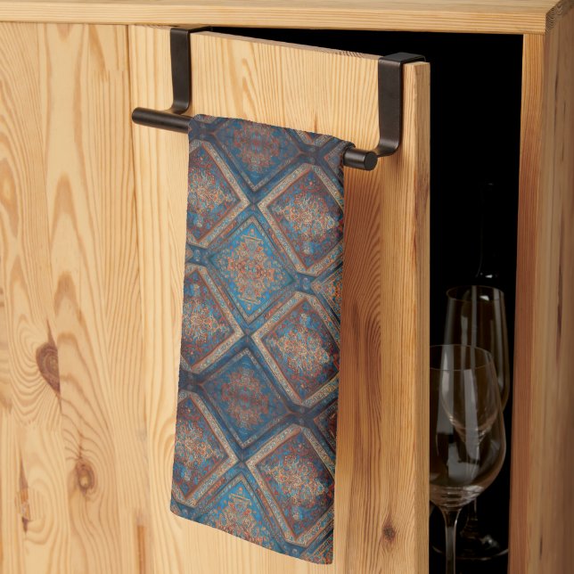 Paño De Cocina Colección Persa Persa Persa Moderna (Pliegue de tercios)