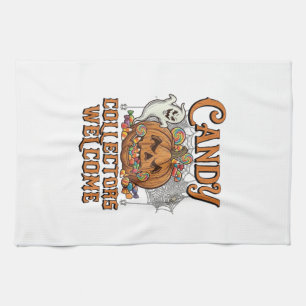 Paño De Cocina Coleccionistas de Dulces Bienvenidos Calabaza Fant