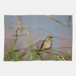 Paño De Cocina colibrí sobre la hierba