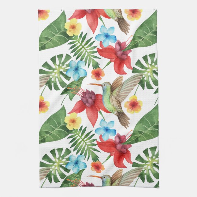 Paño De Cocina Colibrí tropical (Vertical)