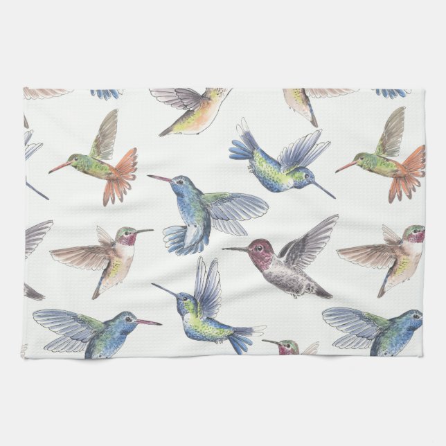 Paño De Cocina Colibríes (Horizontal)