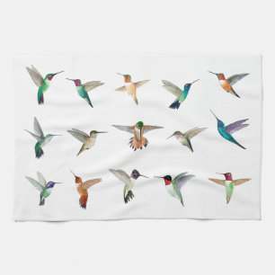 Paño De Cocina Colibríes de América del Norte