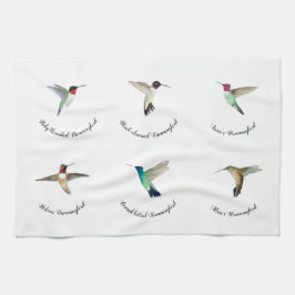 Paño De Cocina Colibríes norteamericanos