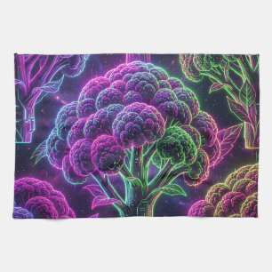 Paño De Cocina Coliflor Galaxia Ciberpunk Neon