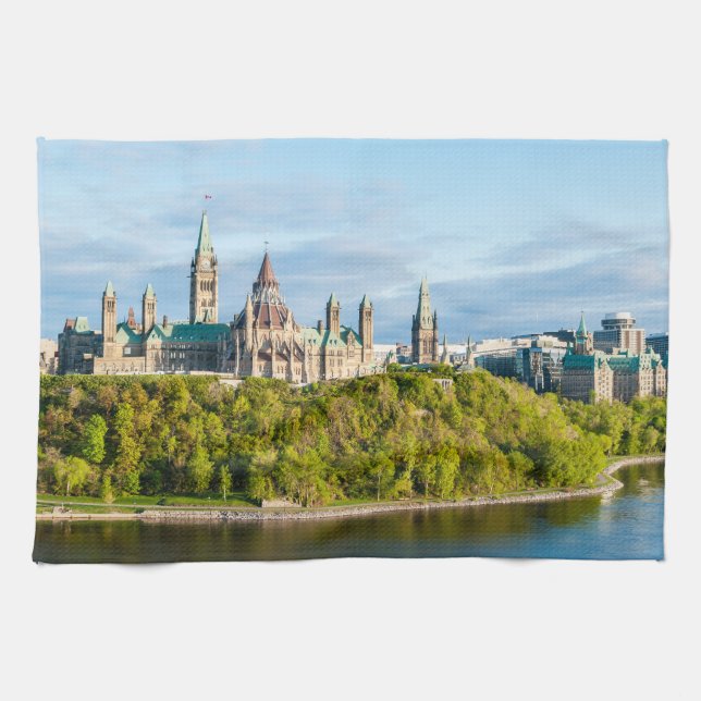 Paño De Cocina Colina del Parlamento en Ottawa - Ontario, Canadá (Horizontal)