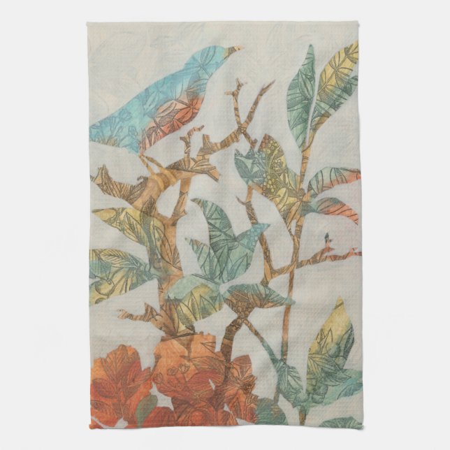 Paño De Cocina Collage aéreo I (Vertical)