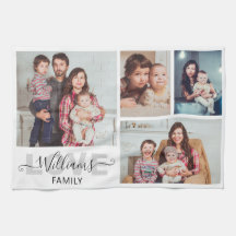 Collage de 4 fotos personalizado para familia