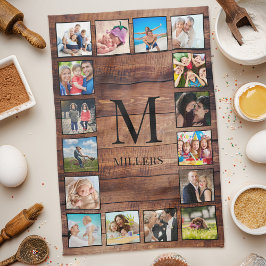 Paño De Cocina Collage de fotos familiar personalizado recuperó m